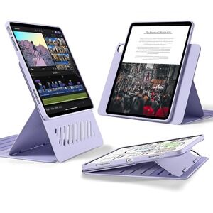 ESR Shift iPad Air 13in Case M3 M2 2024 2025 Purple Stand